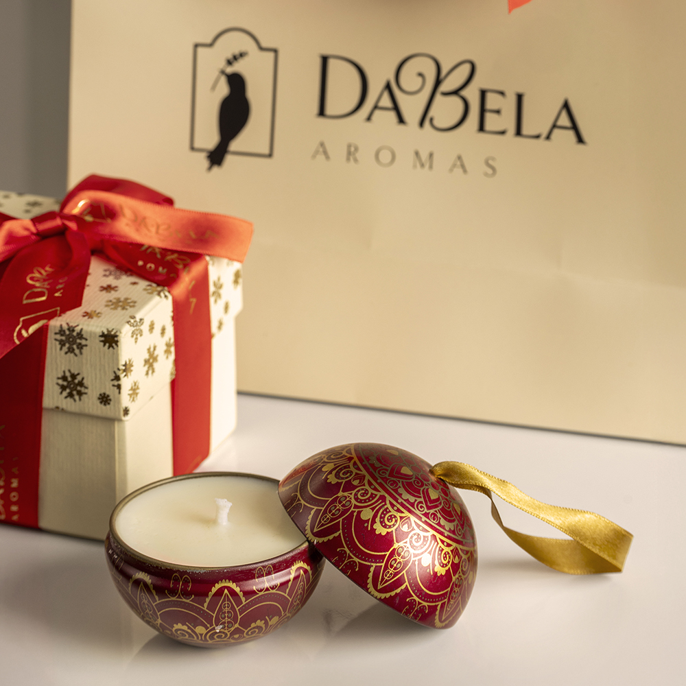 Vela Aromática Cookies de Natal (Bola Vermelha)