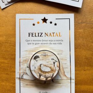 Cartão Aromático de Natal com Vela na Latinha (20g)