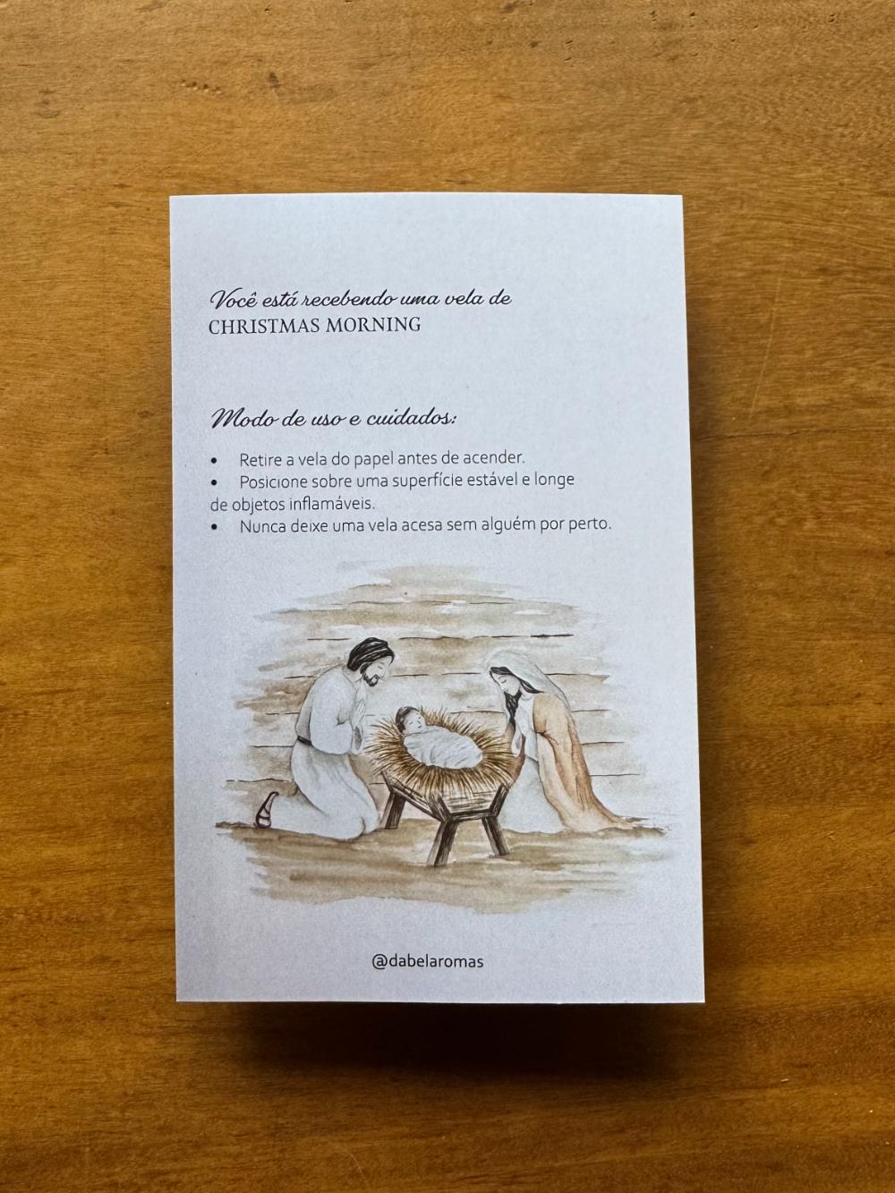 Cartão Aromático de Natal com Vela na Latinha (20g) - Imagem 2